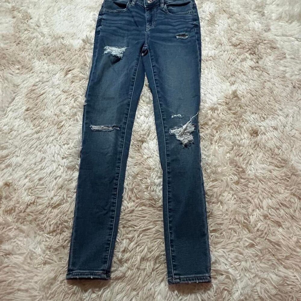American-eagle Women's Blue and Navy Jeans